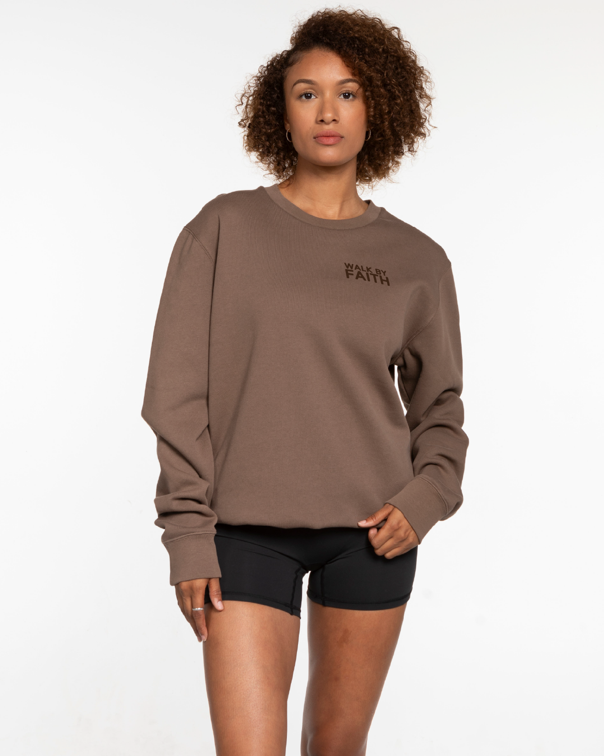 Anthem Church - The Mens Classic Crewneck - Walnut