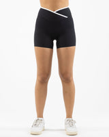 Uprise Piped Crossover Short - Black