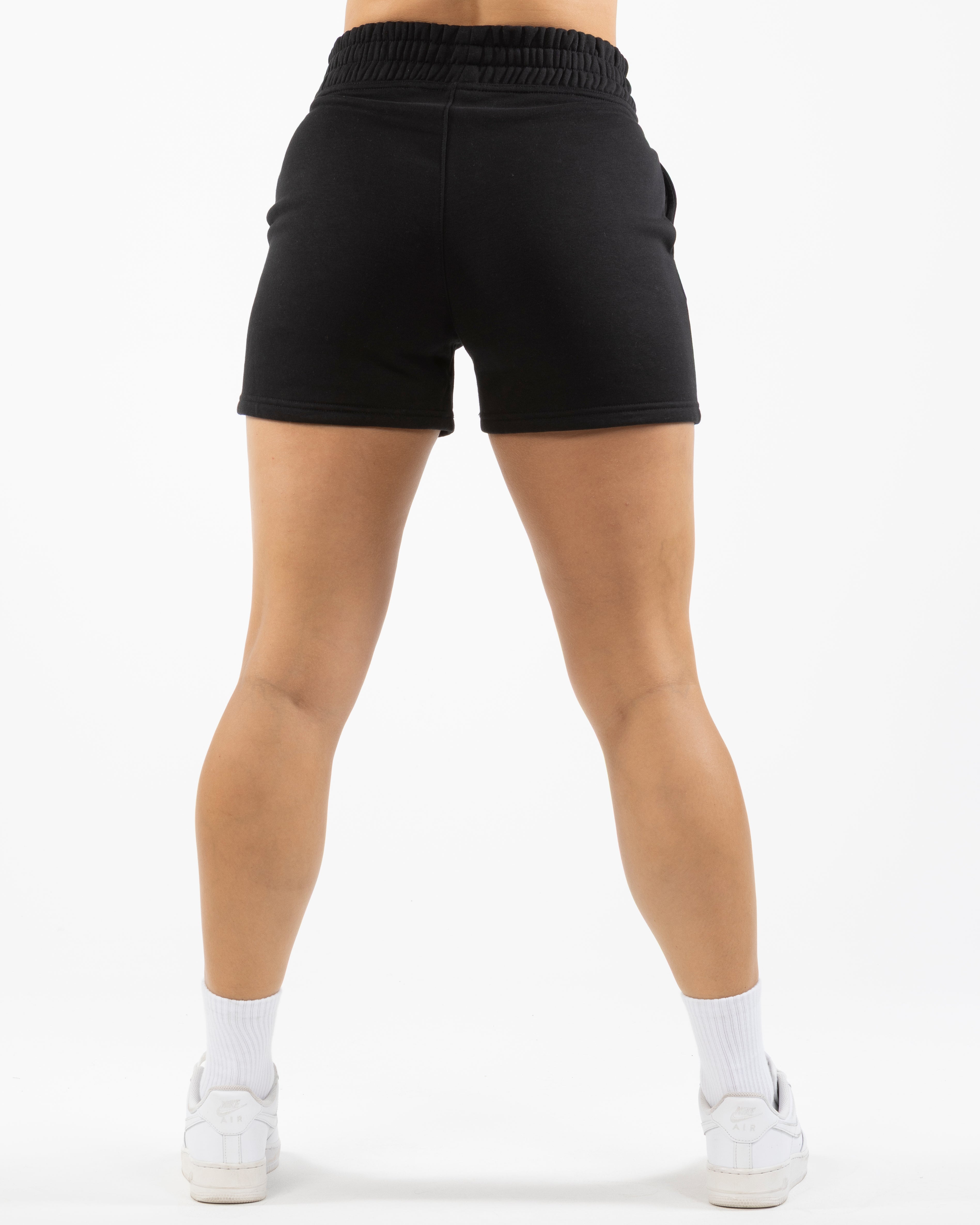 Positively Fit Community Womens Jogger Shorts - Black