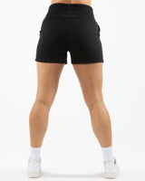 Positively Fit Community Womens Jogger Shorts - Black