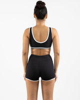 The Whole You Wellness -The Piped Bra - Black