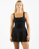 The Whole You Wellness - The Scoop Back Dress - Black
