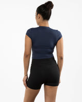 Pulse 712 Sporty Crop Short Sleeve - Navy