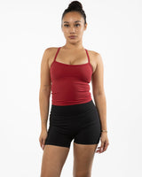 The Refinery Fitness Studio Womens Sporty Tank - Red