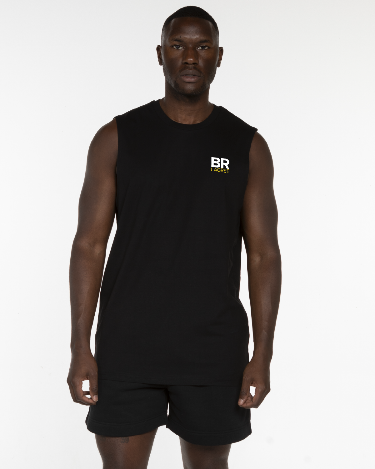 The Mens Classic Tank - Black - Body Restoration - Left Chest Stacked & Back Center Spine - Printed - Full Color