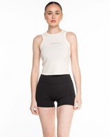 Collective Studios - The Micro Rib Racer Crop - Natural