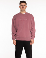 Collective Studios - The Midweight Unisex Crewneck - Washed Maroon