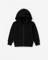Commit Fitness - Kids Zip Hoodie - Black with Oat