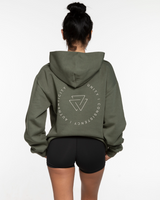 Commit Fitness - Men's Hoodie - Cypress with Oat