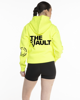 Commit Fitness Vault - Mens Hoodie - Neon Yellow with Black