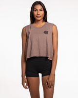 EverCore Crop Muscle Tank - Cacao