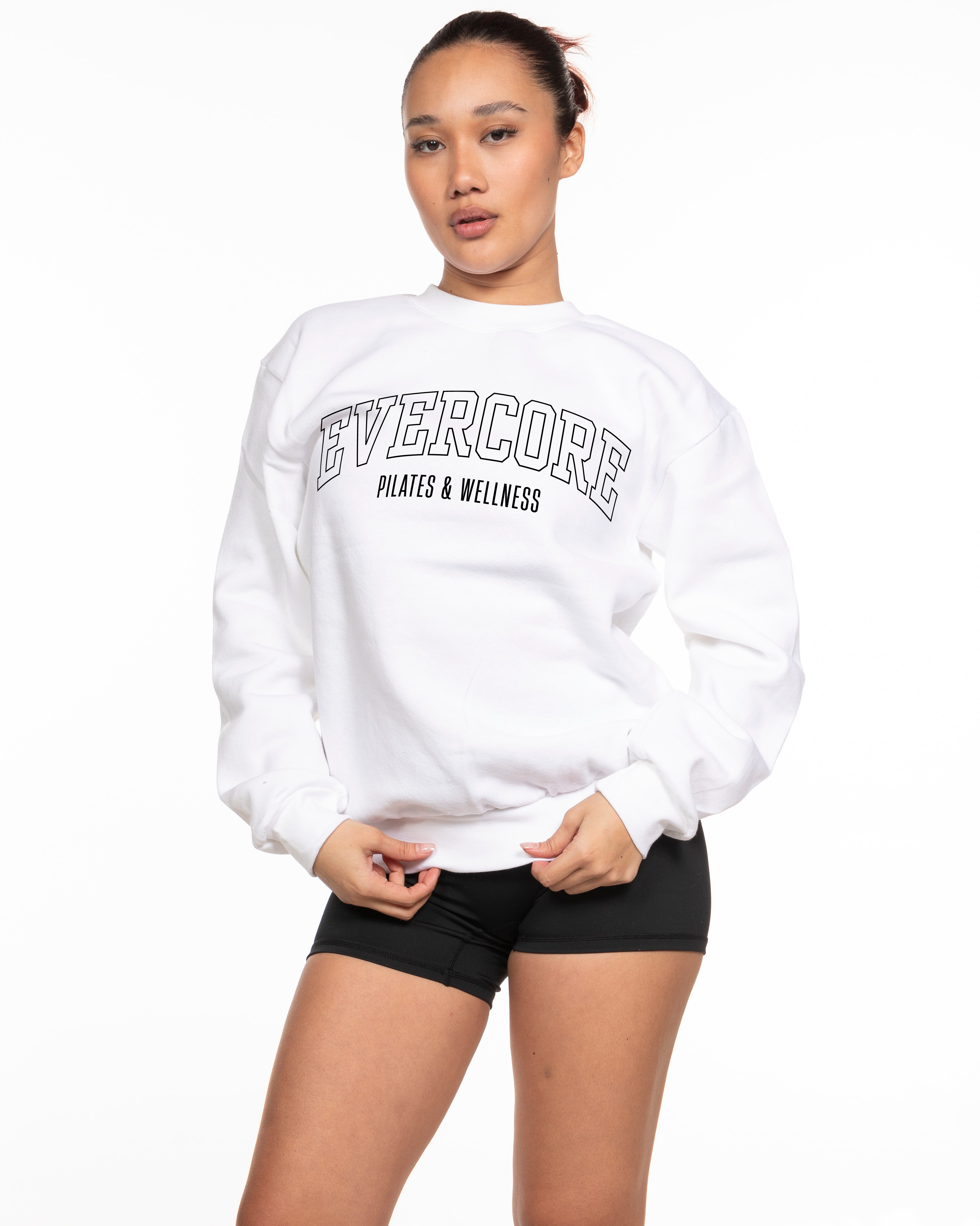 EVERCORE - The Recycled Unisex Crewneck - White