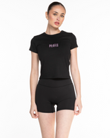 EVERCORE - The Micro Rib Baby Tee - Black