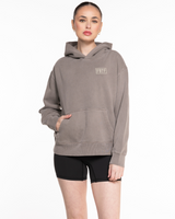 Fed By The Fruit Womens Hoodie - Washed Gray