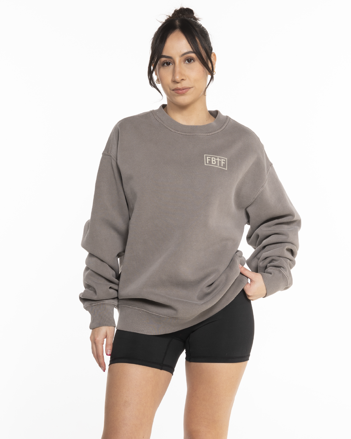 Fed By The Fruit Mens Crewneck - Washed Gray