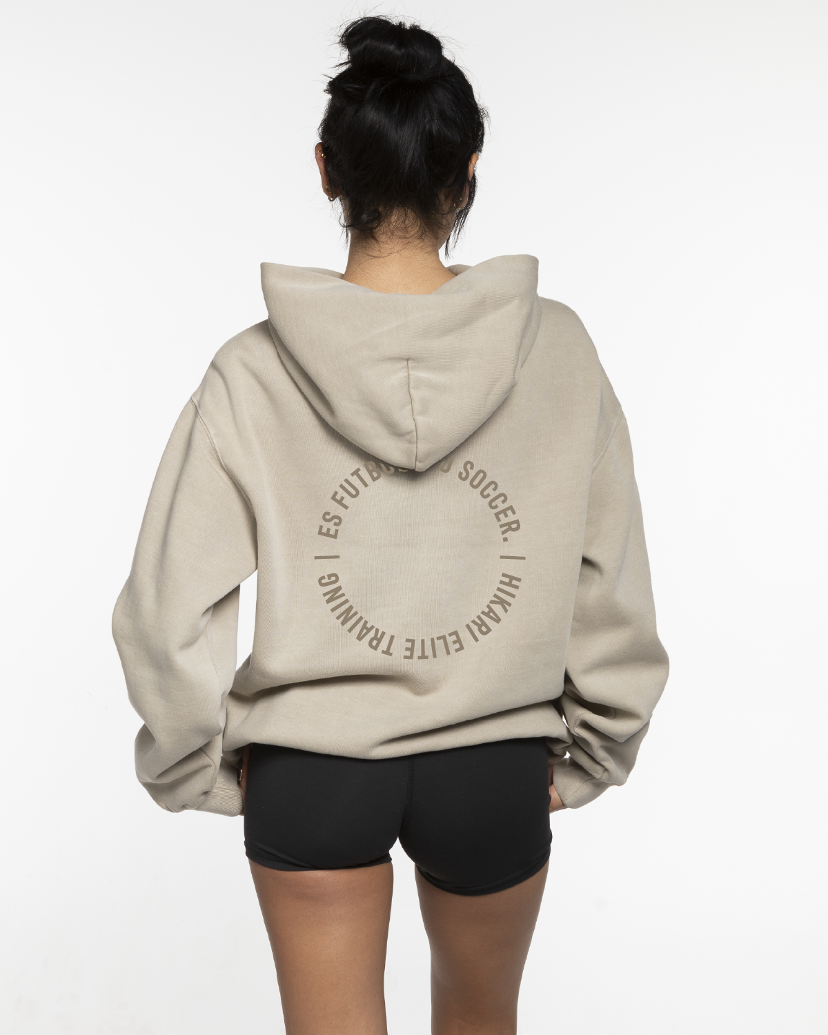 Hikari Elite Mens Hoodie - Taupe Drift (Back Round Edition)