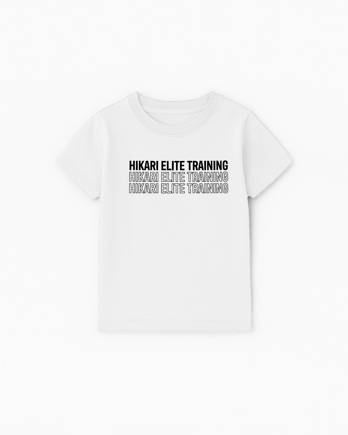 Hikari Kids Core Tee - White Clarity (Stacked Edition)
