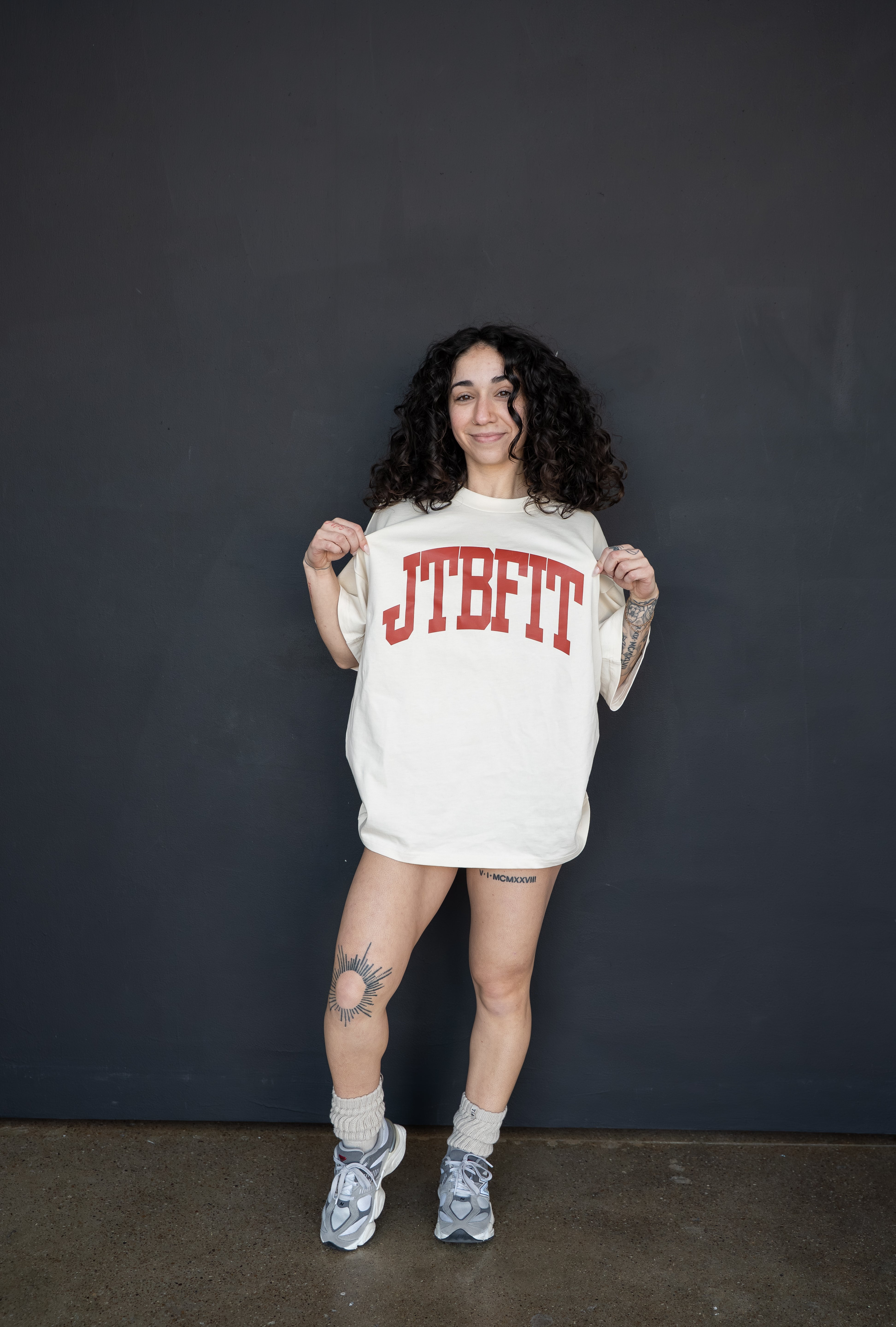 JTBFit Mens Heavyweight Tee - Off White