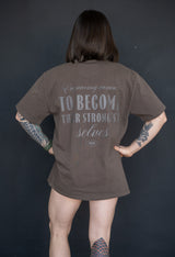 JTBFit Mens Heavyweight Tee - Washed Walnut