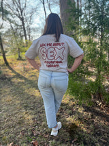 The Mens Tee - Bone  - Ask Me About Sex Tee