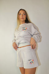 There’s Magic in the Mess Sweat Shorts - Bone