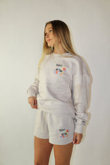 There’s Magic in the Mess Oversized Crewneck - Bone