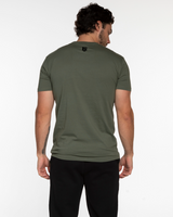 The Mens Tee - Cypress - Irfitness LLC - Center Chest - Back Neckline - Printed - Black