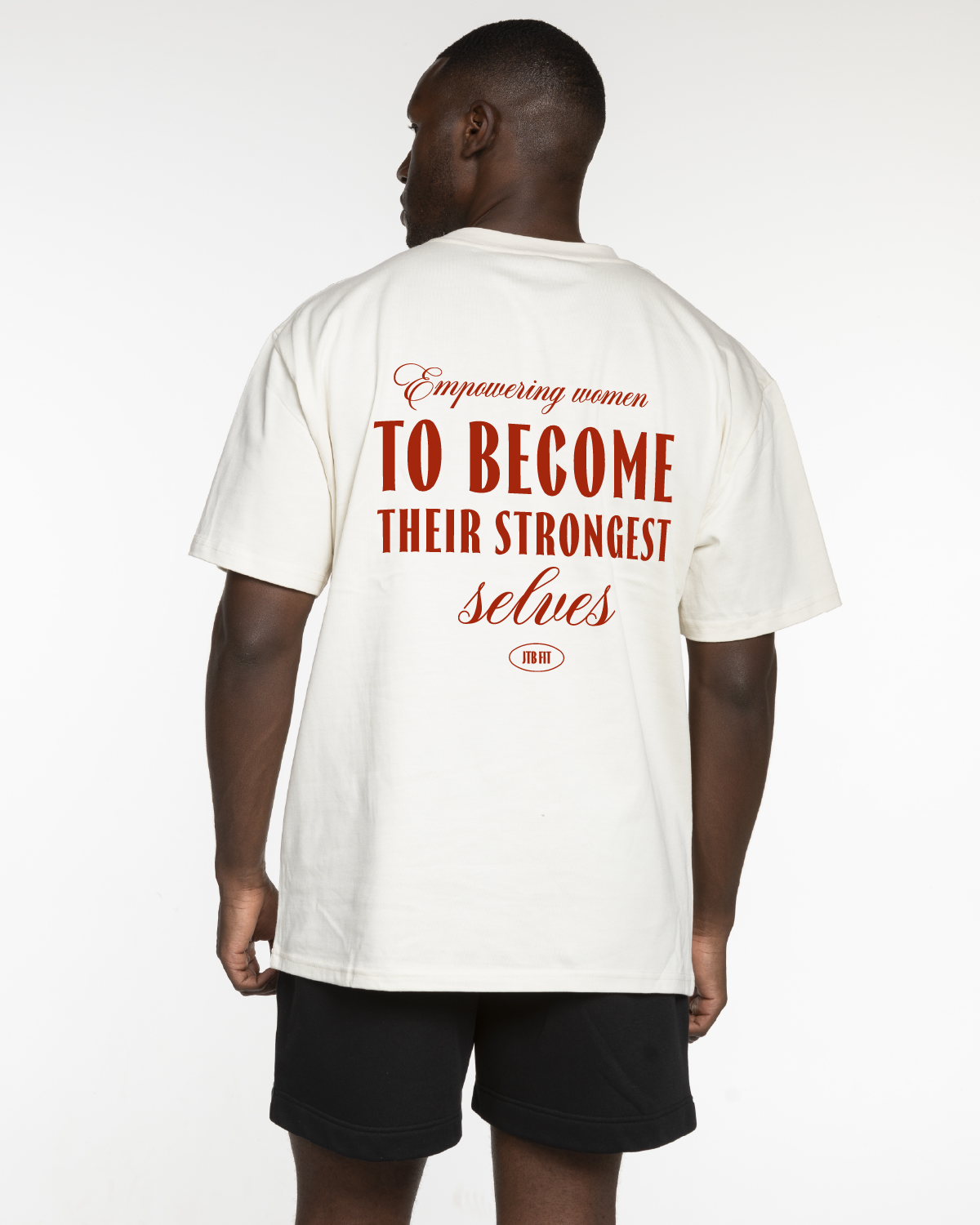 JTBFit Mens Heavyweight Tee - Off White