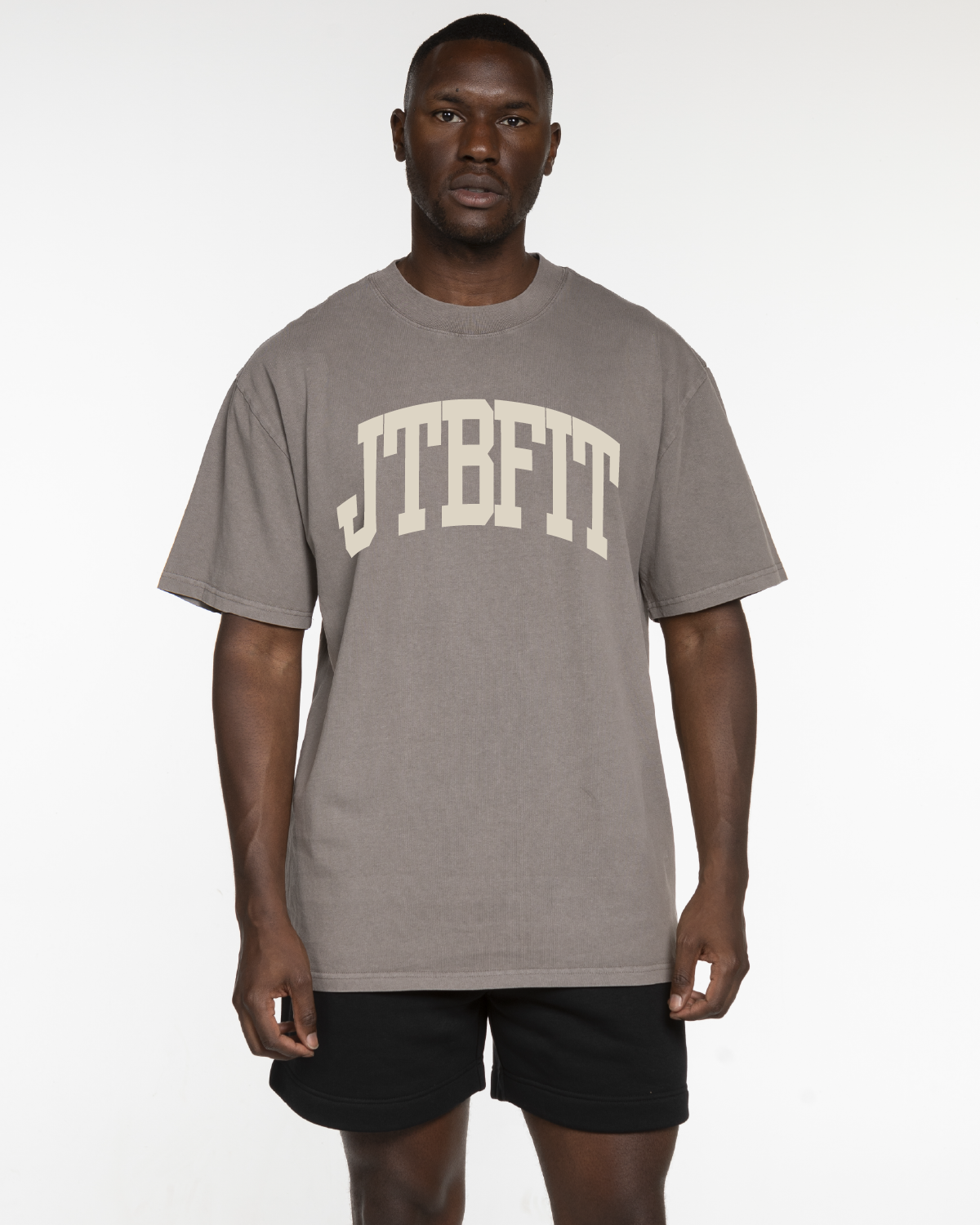 JTBFit Mens Heavyweight Tee - Washed Gray