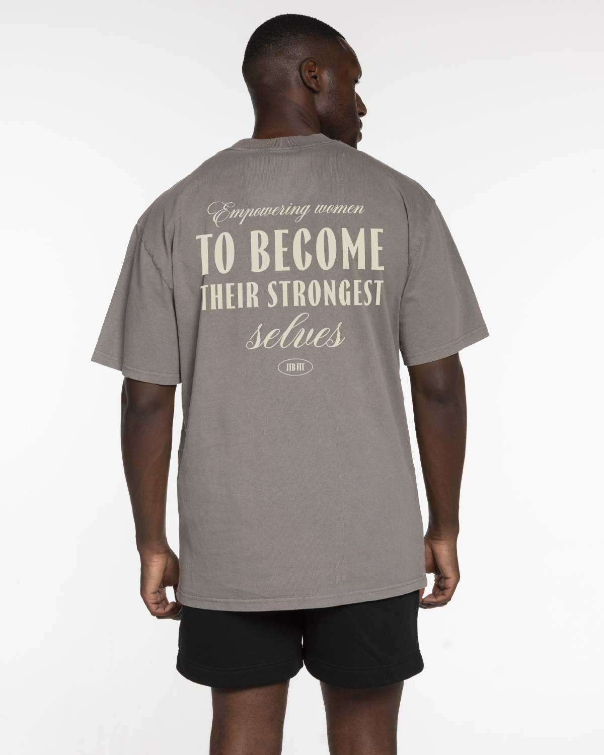 JTBFit Mens Heavyweight Tee - Washed Gray