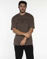 JTBFit Mens Heavyweight Tee - Washed Walnut