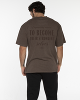 JTBFit Mens Heavyweight Tee - Washed Walnut