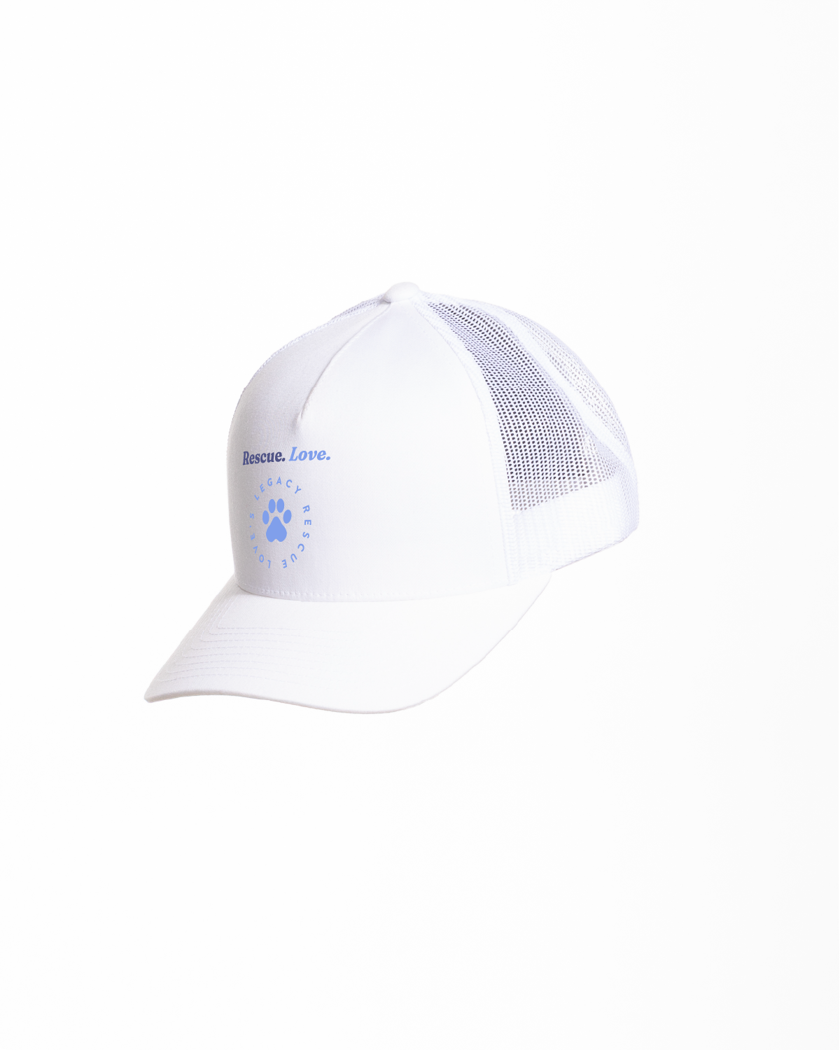 LLR - The 5 Panel Trucker Hat - White