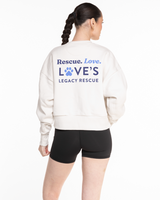 LLR - The Womens Heavyweight Crop - Off White