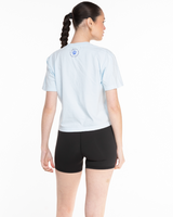 LLR - The Midweight Crop Tee - Light Blue