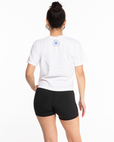 LLR -The Midweight Crop Tee - White