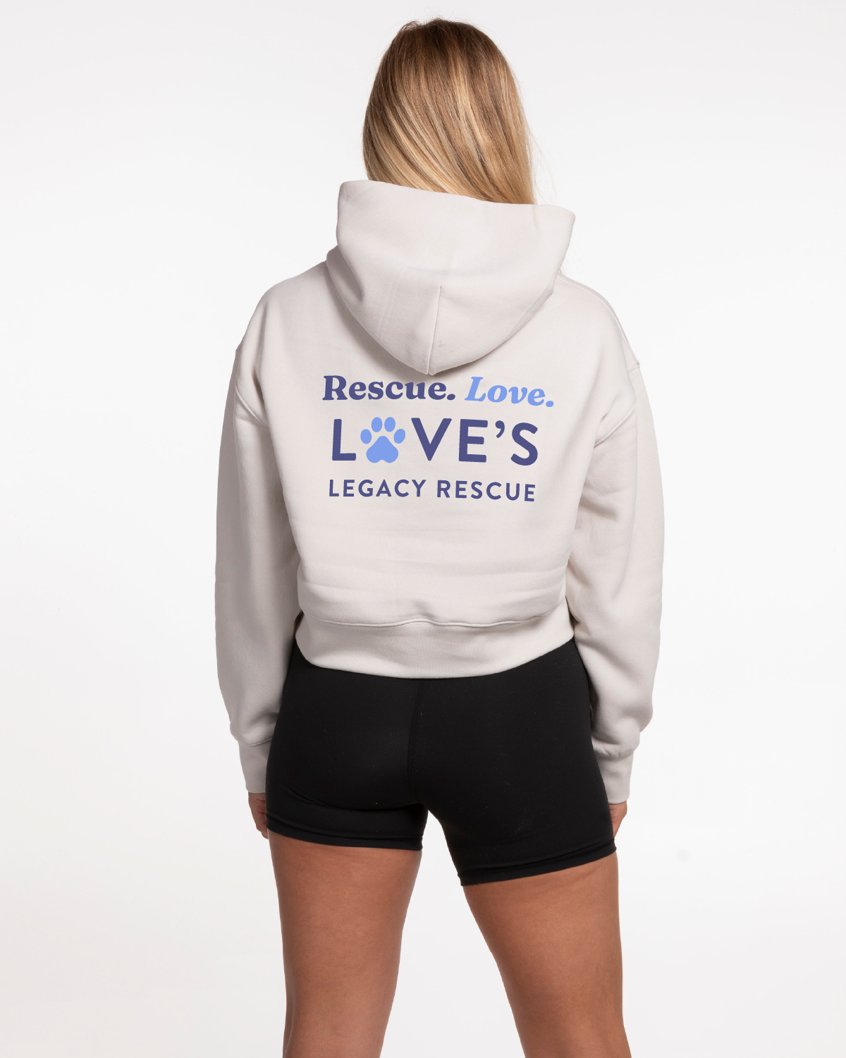 LLR - The Womens Crop Hoodie - Bone