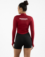 Madhouse - The 3/4 Crop Zip Jacket - Red