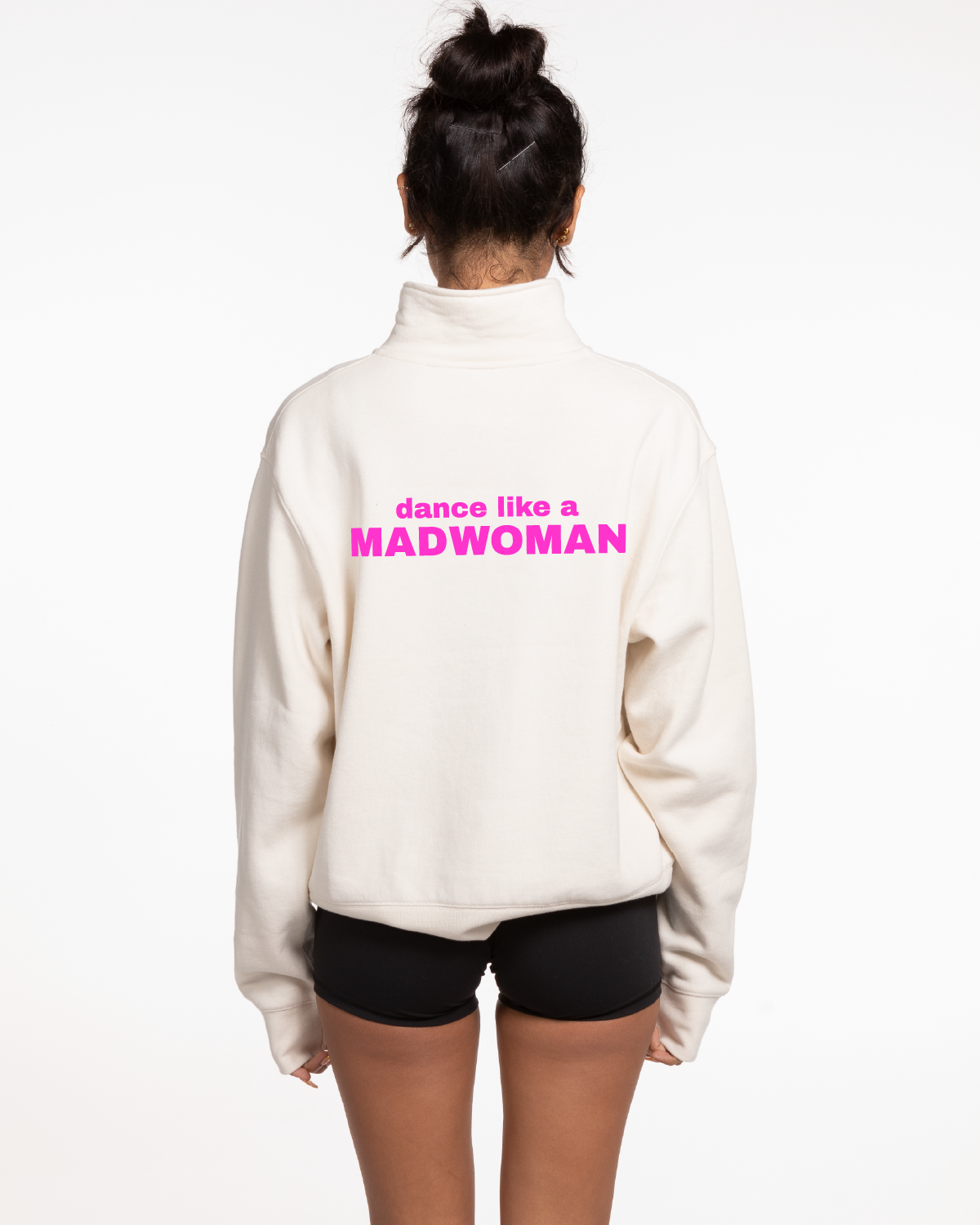 Madhouse - The Womens 1/4 Zip - Off White