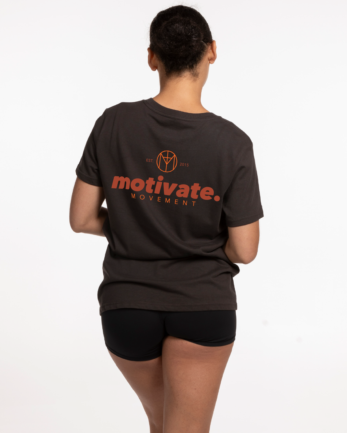 Motivate Movement Womens Tee - Charcoal