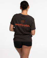 Motivate Movement Womens Tee - Charcoal