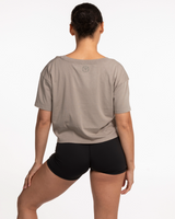 Motivate Movement Crop Tee - Dust