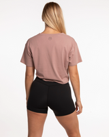 Motivate Movement Crop Tee - Clay