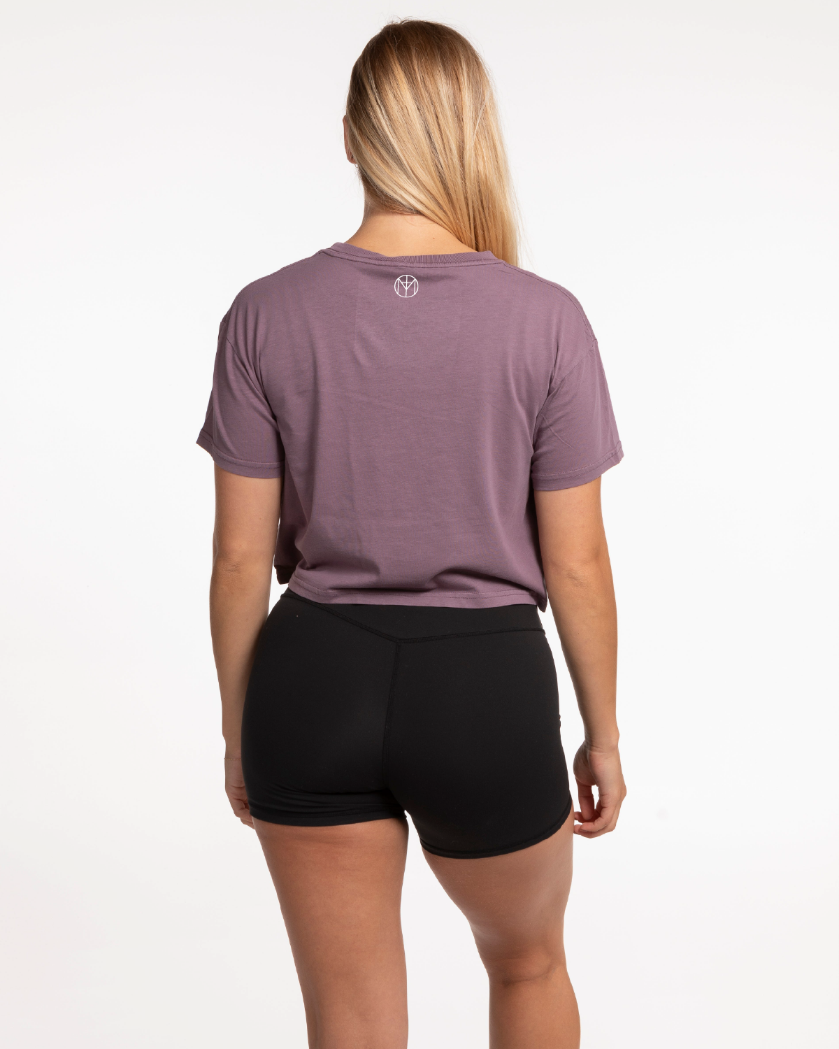Motivate Movement Crop Tee - Mauve