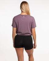 Motivate Movement Crop Tee - Mauve