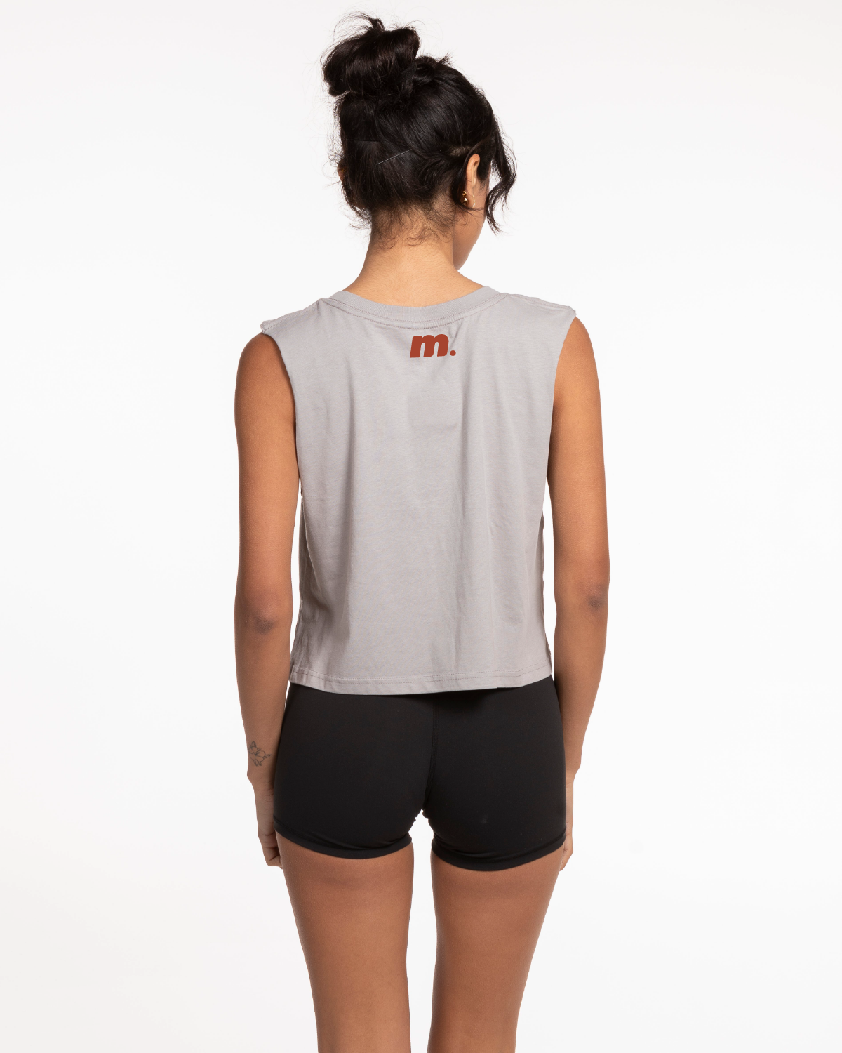 Motivate Movement Crop Muscle Tank - Storm