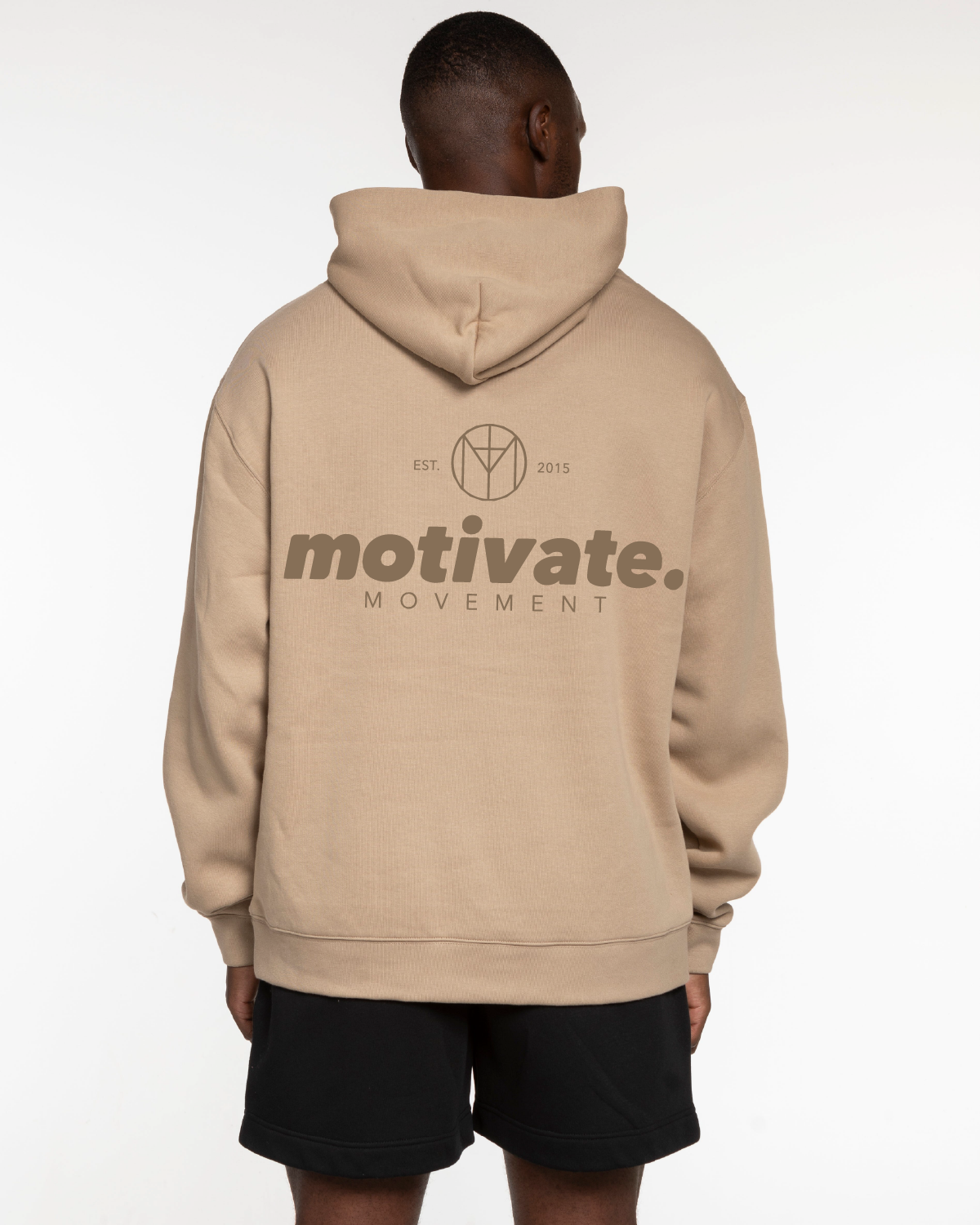 Motivate Movement Mens Hoodie - Sand