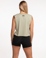 Motivate Movement Crop Muscle Tank - Pistachio