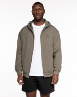 Motivate Movement Recycled Unisex Zip Hoodie - Army