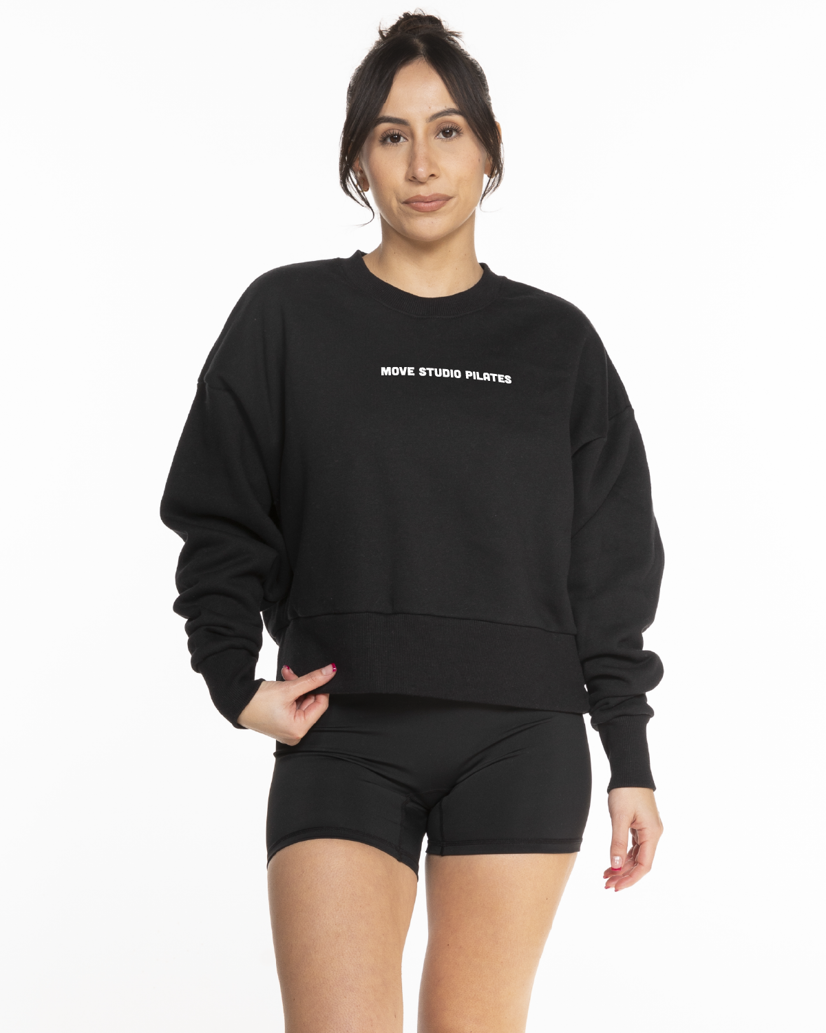 Move Studio Womens Heavyweight Crop - Black